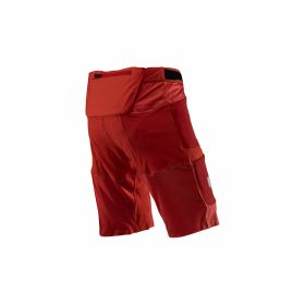 Pantaloncini MTB LEATT All Mountain 3.0 rosso acceso con tasche e UPF 50+