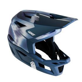 Casque LEATT Gravity 4.0 MTB Galaxy Blue Léger 22 Aérations DH