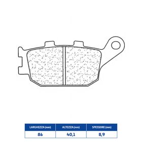CL BRAKES 2296S4 Bremsbelagsatz Sinterverbindung für Straßenmotorräder
