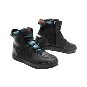 Bottes de moto pour hommes REBELHORN VANDAL II Noires/Bleues