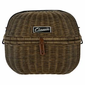 SIP Classic Dark Brown Basket Kit with Included Luggage Rack