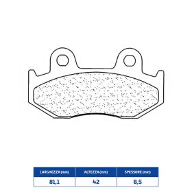 CL BRAKES 3074MSC Bremsbelagsatz Sintermaterial für SUZUKI