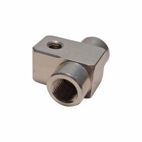 Sdoppiatore tubo freno 2 vie TYP811-1 M10x1 argento