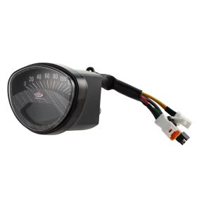 SIP 2.0 Compteur de vitesse Odomètre Look Carbone 140 km/h pour Vespa 50 SS/90 SS