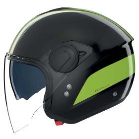 Casco jet urbano NOLAN N20-2 Visor Dolce Vita 352 nero verde