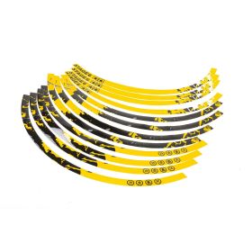 Kit adesivo cerchione 17 pollici STAGE6 giallo/nero