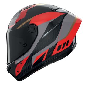 Casco integrale NOLAN X-804 RS Ultra Carbon Lesmo 362 rosso grigio
