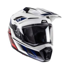 LEATT ADV 8.5 Composite Enduro helmet Royal white blue with 4.5 goggles