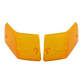 Kit vetro frecce LML anteriore/posteriore giallo per Vespa PX80/200/PE
