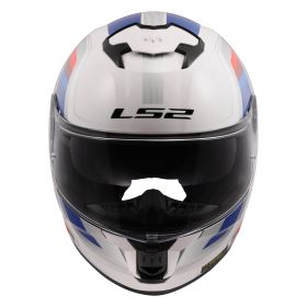 Casco Integrale LS2 FF808 STREAM II Vintage Bianco Lucido Blu Rosso