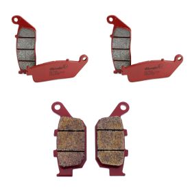 BREMBO Bremsbelagsatz 2 vordere Paare 07HO30SA und 1 hinteres Paar 07HO27SP