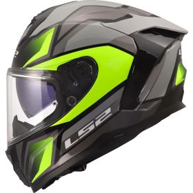 Casco integrale LS2 FF817 CHALLENGER II VIPER grigio giallo fluo