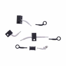 Kit de tuyau de frein JMP 4 HBF-2033-V-MBK en acier noir pour Honda CBR 650 RA ABS