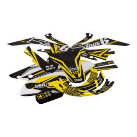 Kit grafiche deco Stage6 giallo per Honda Hm 50