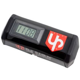 Paracolpi manubrio nero Up Design con orologio