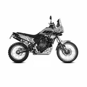 MIVV Dakar Black Silencieux Slip-on Homologué en inox pour YAMAHA Tenere 700 2025