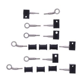 JMP 6 Stahlbremsleitung Kit HBF-9014-V Silber für Yamaha MXT 850