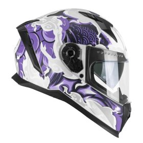 Casco integrale CGM 311F BLAST CLOUD bianco viola opaco