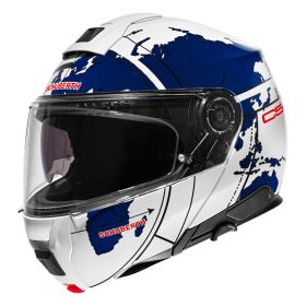 SCHUBERTH C5 Globe Flip-up helmet blue white