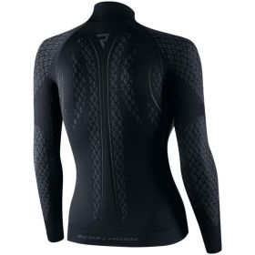 T-shirt termoattiva moto donna REBELHORN THERM II nera/grigia