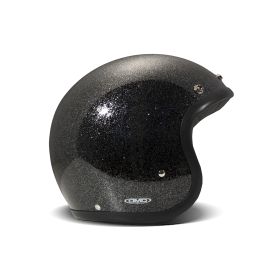 Jet Helmet Cafe Racer DMD RETRO Glitter Black Gloss