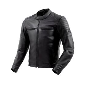 REBELHORN HUNTER II Black Leather Men's Motorcycle Jacket