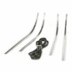 Listelli Pedana Alluminio/Gomma Argento/Nero con Kit Rivetti e Terminali