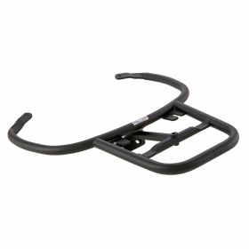 Plaque de support de bagages arrière FA pour top case PIAGGIO noire et rigide