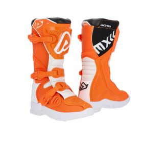 ACERBIS Motorradstiefel genehmigt x-team jr orange/weiß mit 3-Haken-Verschluss