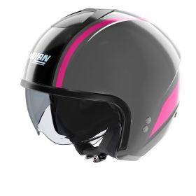 Casque jet urbain NOLAN N20-2 Dolce Vita 346 gris fuchsia