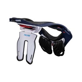 Protezione collo moto LEATT 5.5 blu nero certificazione CE