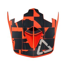 Frontino casco MTB LEATT rosso/nero per casco GRAVITY 4.0 V22 taglia L/XL