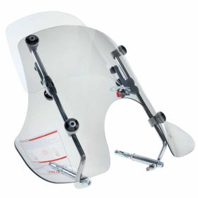 FACO Twin-Screen Windshield 245-420 mm and small adjustable mounting material included