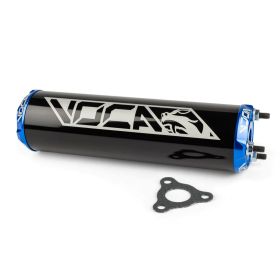 Voca Racing Schwarz/Blau CNC Aluminium Schalldämpfer