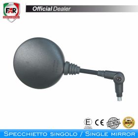 FAR 0097 Universal Reversible Black Handlebar Mirror Approved