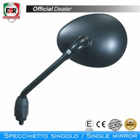 Specchietto manubrio omologato FAR 0122 destro nero