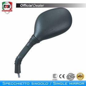Specchietto manubrio omologato FAR 0126 destro nero