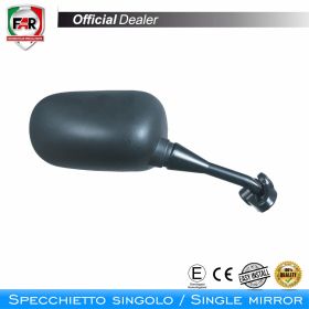 Specchietto carena omologato FAR 0157 sinistro nero