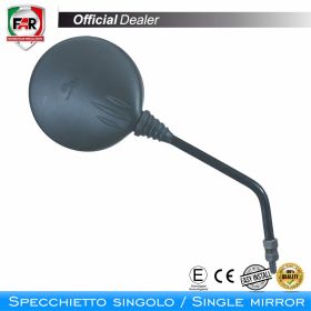 Specchietto manubrio omologato FAR 0163 reversibile nero