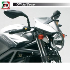 Specchietto manubrio omologato FAR 0168 sinistro universale nero