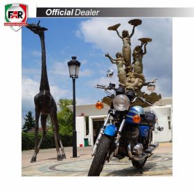 Specchietto manubrio omologato FAR 0259 sinistro universale cromo