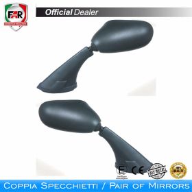 Coppia specchietti carena omologati FAR 0301/0302 neri