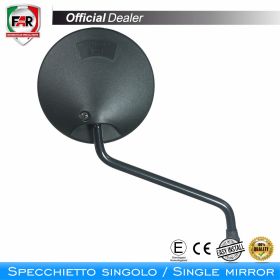 Specchietto manubrio omologato FAR 0341 reversibile nero