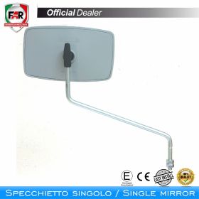 Specchietto manubrio omologato FAR 0383 reversibile grigio