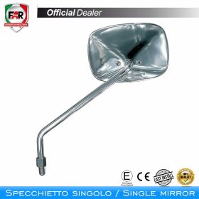 Specchietto manubrio omologato FAR 0510 destro cromo