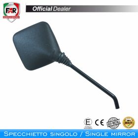 Specchietto manubrio omologato FAR 0555 reversibile nero