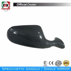 FAR 0711 Left Black Fairing Mirror Approved