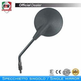 FAR 0775 Approved Right Black Handlebar Mirror