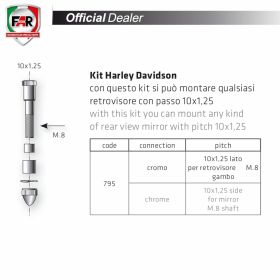 Adattatore FAR 0795 cromo