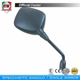 Specchietto manubrio omologato FAR 0865 sinistro nero
